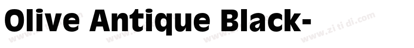Olive Antique Black字体转换